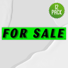 for Sale Windshield Stickers, Chartreuse Green, 12-Pack