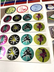 Vintage Sticker LOT – Foil Power Rangers, Stars & Christmas – 1980s 1990s