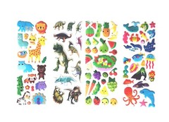48 Sheet Kids Toddler Girl/Boy Fun Puffy Stickers Pack DIY Stickers Party Favors