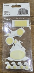 Brand New Beach Vacation Stickers Keepsake Essentials 3-D Die Cuts 6 Stickers