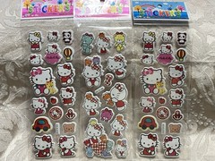 Retro Vintage Look Hello Kitty 3D Bubble Puffy Stickers 3 sets (#32)