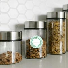 20 Sheets Label Stickers Canning Jar Labels Round Pvc Waterproof