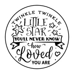 30 TWINKLE TWINKLE LITTLE STAR STICKERS ENVELOPE SEALS LABELS 1.5″ ROUND BABY
