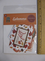 Carta Bella Ephemera WELCOME FALL Die Cut Cardstock 34 Pieces NIP