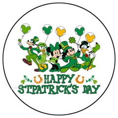HAPPY ST PATRICKS DAY MOUSE ENVELOPE SEALS LABELS STICKERS PARTY FAVORS