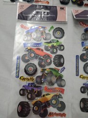 Sticko Classic Stickers EK Success Big Trucks Monster Truck 5 Packs