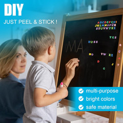 260 PCS Colorful Foam Letter Stickers, Foam Alphabet Letters Self-Adhesive Stick