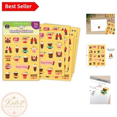 Scented Cola Bottle Stickers – 114 Count Scratch and Sniff for Classroom Use