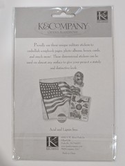 American Flag USA Patriotic Grand Adhesions Scrapbooking Stickers By K&Company