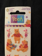1996 1998 Sandylion Pooh Stickers: Choice of 6 stickers. Sealed New old stock