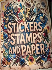 Lot Papercrafting Junk Journal Stamps Paper Stickers Diecuts CTMH Recollections