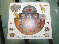 Vintage Stickers 3 sheets Joy Marie #13920 God’s Creatures Noah’s Ark Stickers