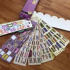 ARTS & CRAFTS SCRAPBOOKING fun Pop culture stickers letters farm animals few NWT