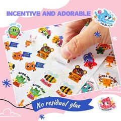 1300+ Teacher Stickers for Students, Holographic Glittery Sticker for Kids Cl…