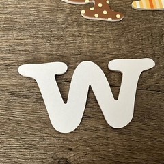 Set of 36 Chipboard Letters Autumn Orange Brown Polka Dots Stripes Scrapbooking