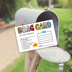 Brag Cards for Students for Teachers 30pk 4×6” Postcard Take Home Notes Send …