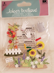 4 Pack Jolees Boutique Dimensional Scrapbooking Stickers LOT – Spring Garden Mix