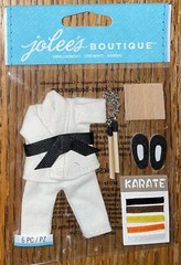 Jolees Karate Class Martial Arts Blk Brown Orange Yellow Belt Scrapbook Stickers