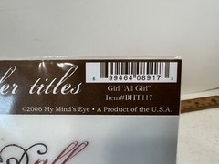 My Mind’s Eye Bohemia Rub On Transfer Titles Scrapbook Craft » All Girl”