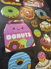 Sticko DONUT CHARACTERS Flat BREAKFAST SNACKS BAKING Dessert Scrapbook Stickers