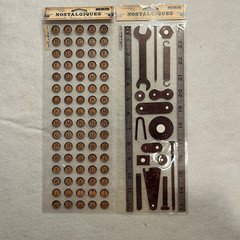 LOT OF 15-Rebecca Sower Nostalgiques Vintage Sticko Stickers Embellishments RARE