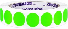 Neon Green Color-Coding Labels, 3/4″, 1,000 Count