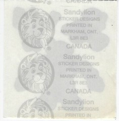 Sandylion Foil Shiny Space Robots Stickers Robot Green Red Blue