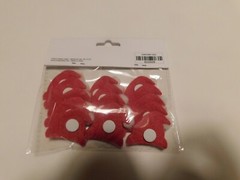 Christmas paper crafts Felt Santa Hat stickers 15pc