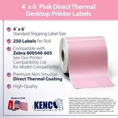 4″ X 6″ Direct Thermal Perforated Stickers Labels for Shipping Labels, Invent…