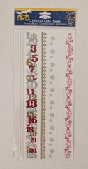Christmas Borders Clear Scrapbooking Stickers By Little Yellow Bicycle RARE
