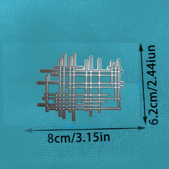 Geometric lines plaid wall metal cutting dies cut machine cutter die