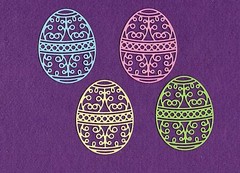 EASTER EGG # 2 die cuts scrapbook cards