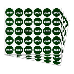 3 Pack of 900 Labels – 2025 Year Stickers, 0.75 inch Circle Dot, Color Coded …