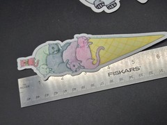 Cute Cat Stickers for Kids Teens Adults, Kawaii Stickers for Girls Boys Lot of 4