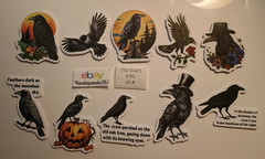 Crow – Bird – Stickers – 10 Pieces – Choose between 5 styles! See Description!