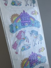 Sandylion Sticker Prismatic Unicorn/Castle 1 Sheet NIP Sealed Retired VTG