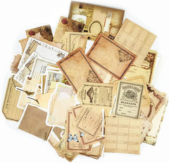 300Pcs Vintage Scrapbooking Papers Decorative Label Tag | Various Patterns,Smoot