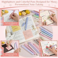All-in-One Bible Cover Case for Women, Quilted Bible Study Journaling Kit wit…