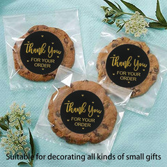 1000Pcs Thank You Stickers, 1.5 Inch, 2 Rolls, Thank You for Your Order Stickers