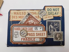 Junk Journal Add-Ons Handmade Tags Card Envelope File Clipboard Ephemera Set 8