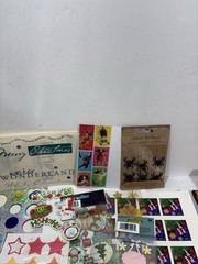Vintage Huge Lot Of Stickers Christmas Dog Paw Elmo Twisted Whiskers Gibson