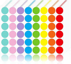 Dot Stickers,1440 PCS Color Code Label, 1Inch Garage Sale Stickers, Yard Sale Pr