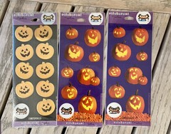 Mixed Lot Of Vintage Halloween / Fall Stickers Used & Sealed