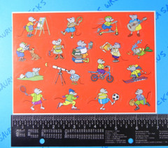 Vintage Highlights Mouse Hobbies Sticker Sheet