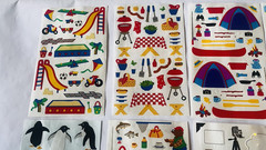 Vintage Sticker Lot 1990s Mrs. Grossman’s Sticker Sheets Set F- 16 Sheets BIN 73