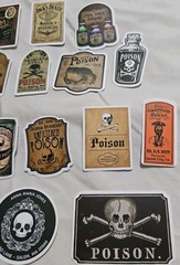 Lot Of Halloween Potion Bottle Label Stickers Journal Collage Apothacary Book