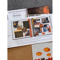 Creative Memories Medley Autumn Stickers Fall Harvest Pumpkin Leaf Scrapbooking