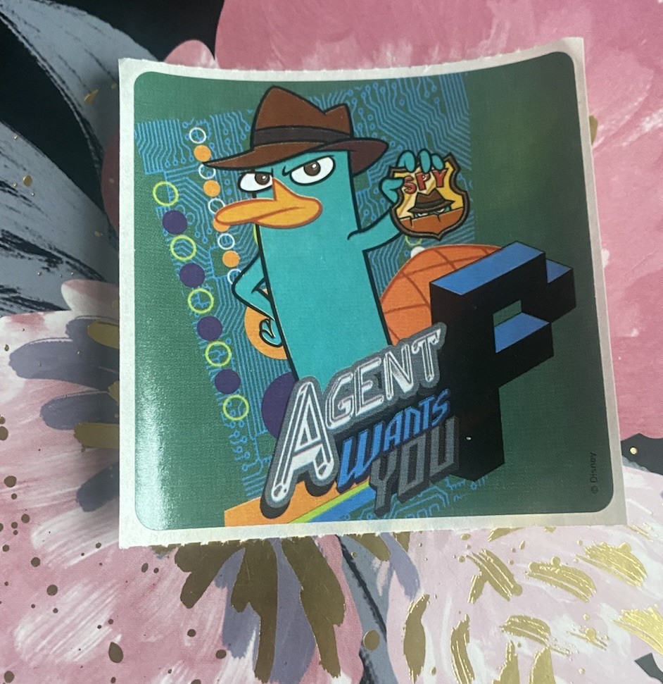 Perry The Platypus Sticker Mod 2.5” Inches Agent Wants You
