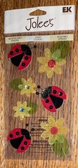 Jolees Vellum Lady Bugs Daisy Flowers LadyBugs Spring Daisies Scrapbook Stickers