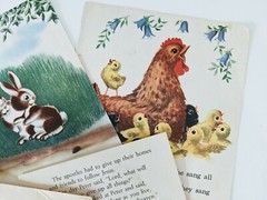 Vintage Pages children’s Books Junk Journal Scrapbooking Set C